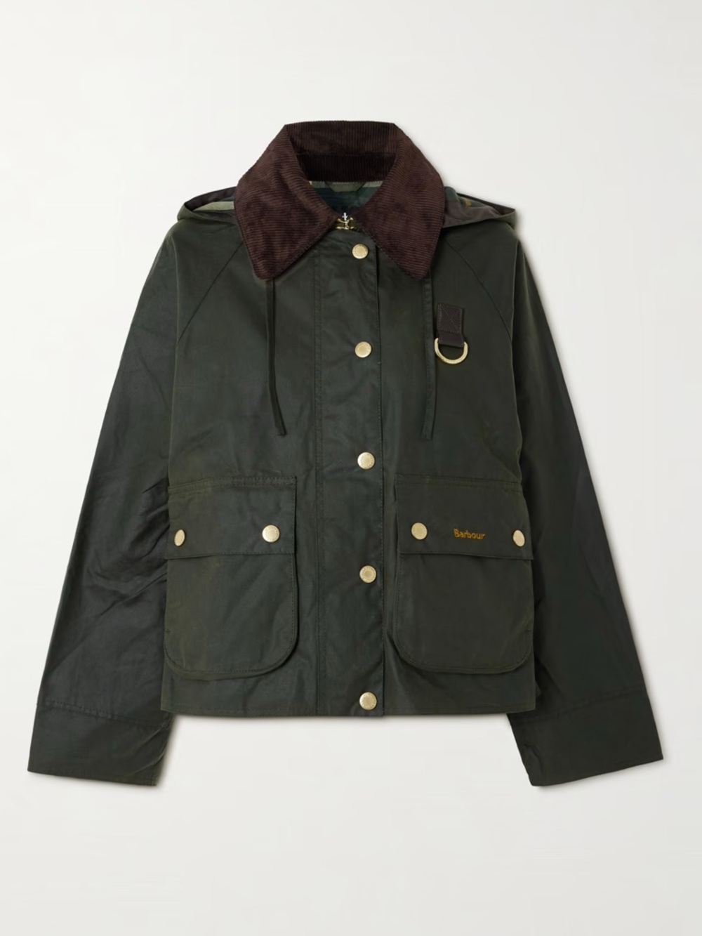 Barbour Reighton Hooded Wax Jacket - Picture 5 of 13